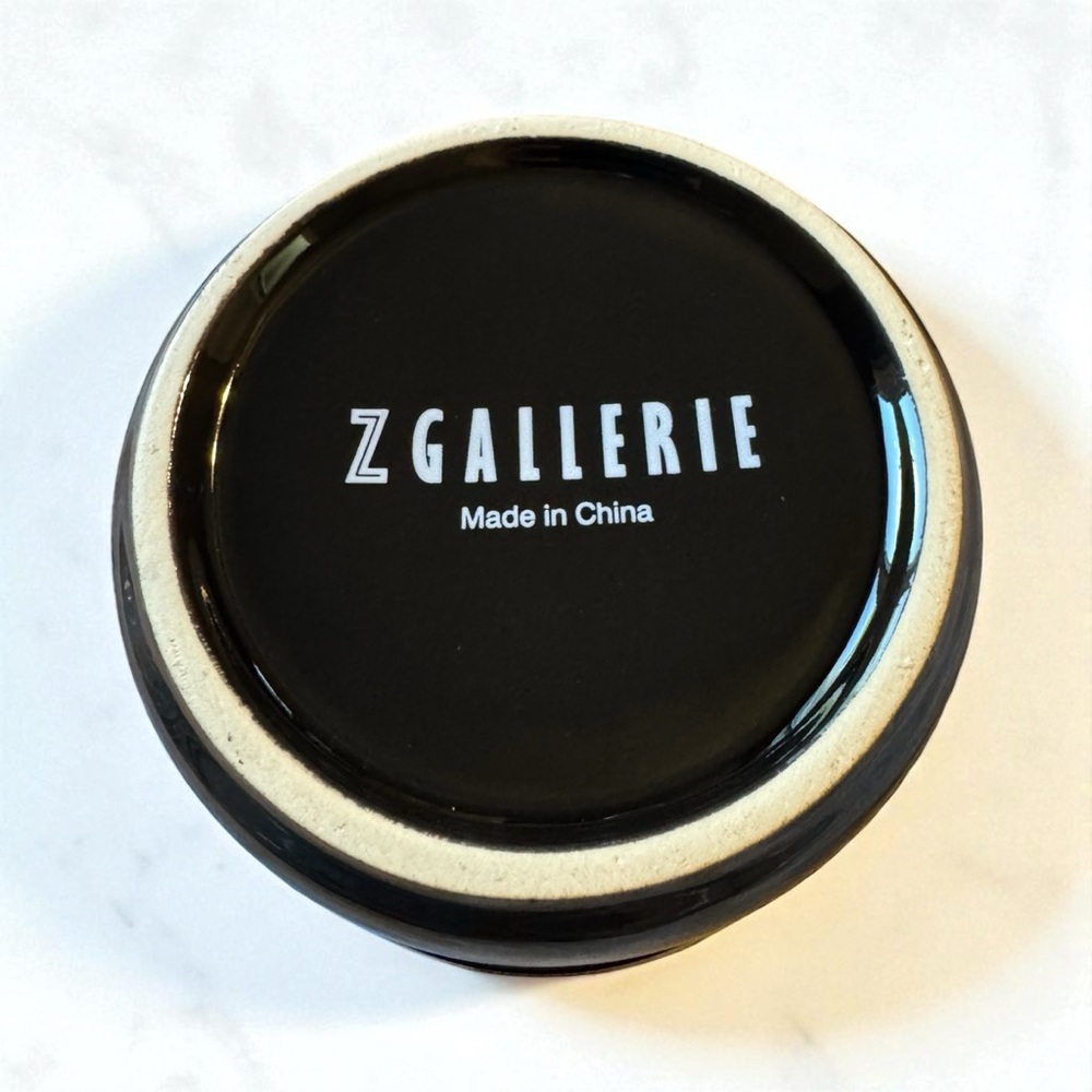 Z Gallerie Black and Gold Accent Multi Use Storage Canisters - Set of 2 - Picture 2 of 5